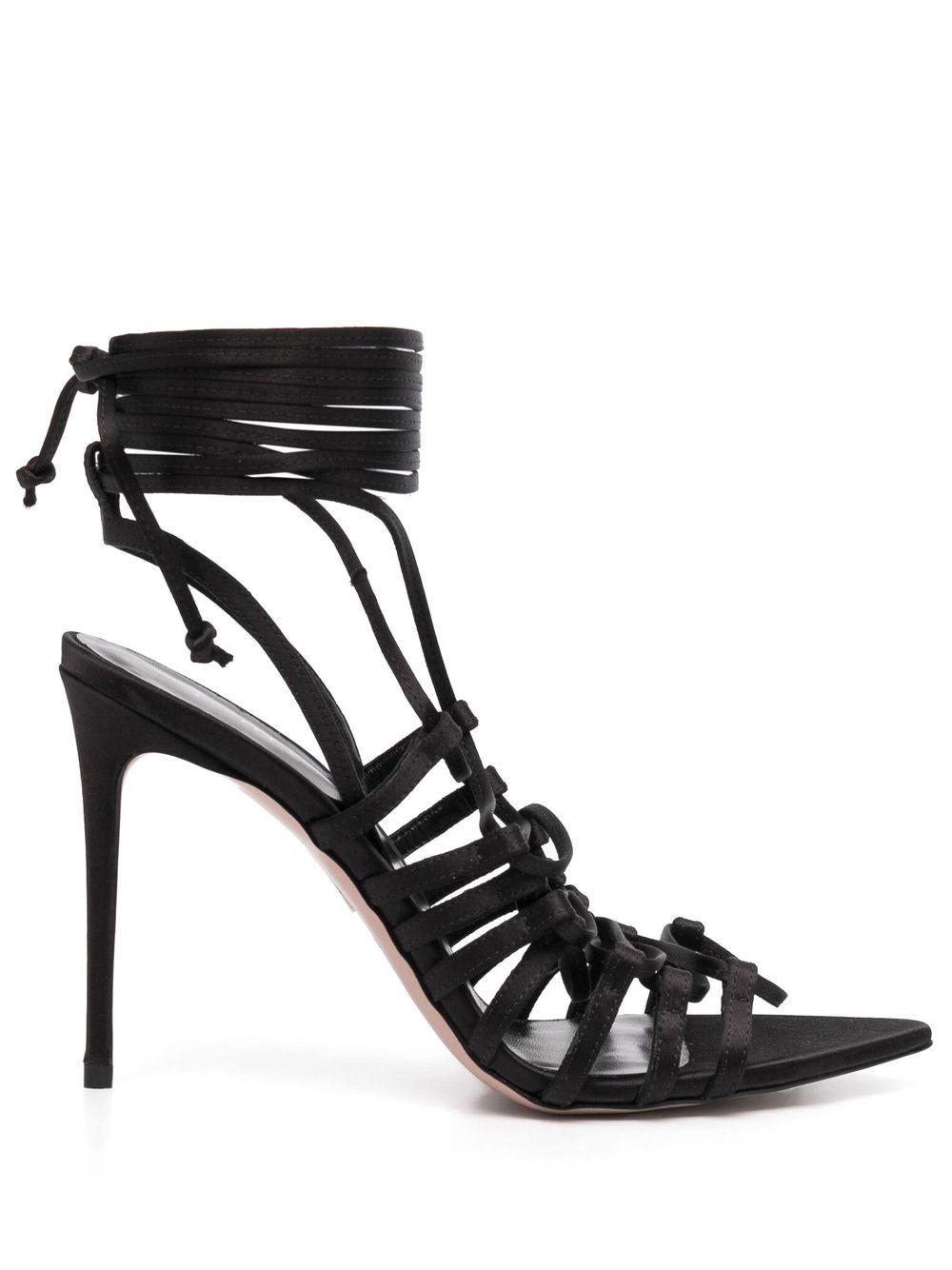 Le Silla Afrodite wraparound 110mm sandals - Black von Le Silla