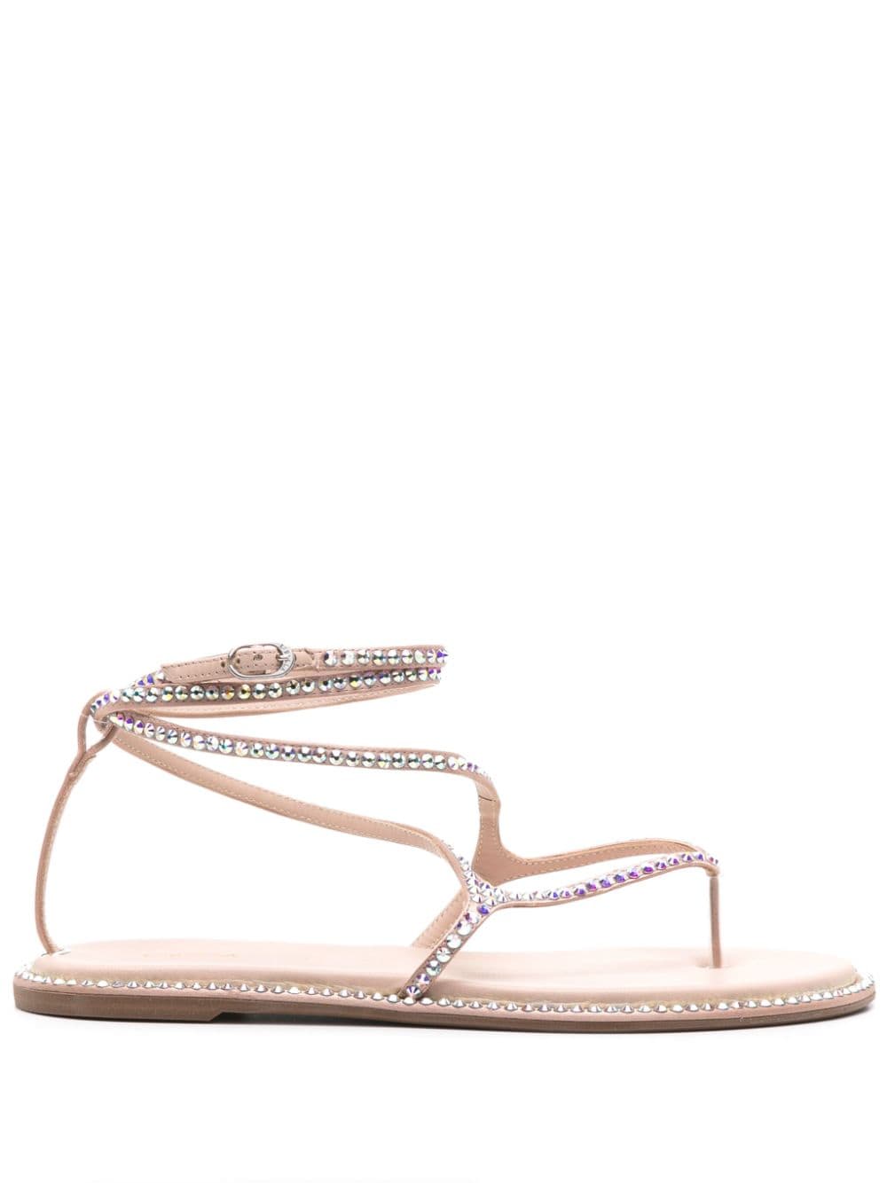 Le Silla Belen crystal-embellished sandals - Neutrals von Le Silla