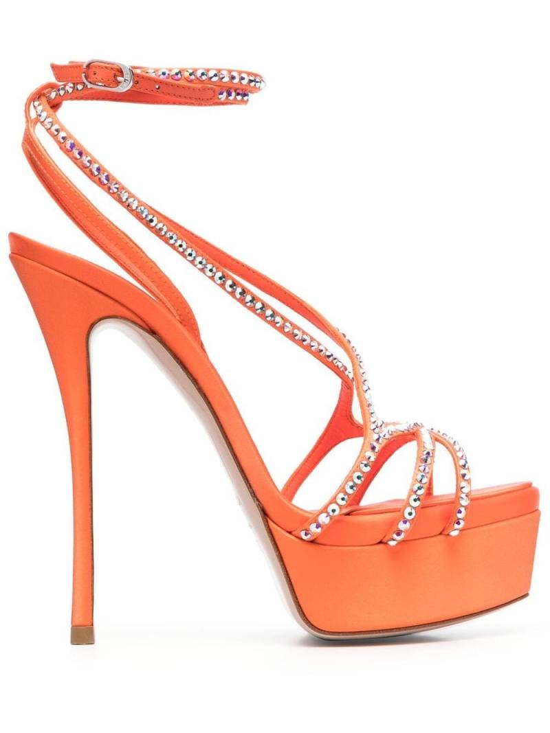 Le Silla Belen crystal-embellished sandals - Orange von Le Silla