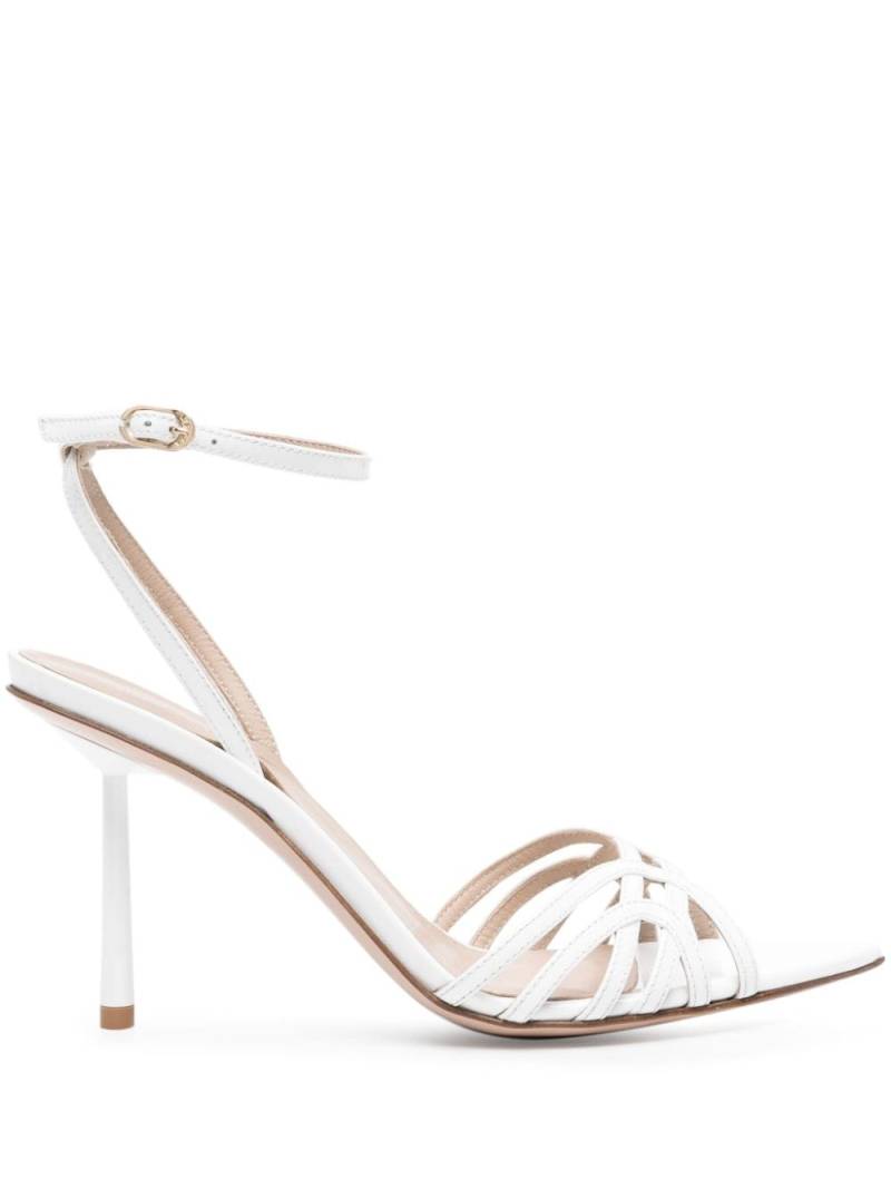 Le Silla Bella 120mm leather sandals - White von Le Silla