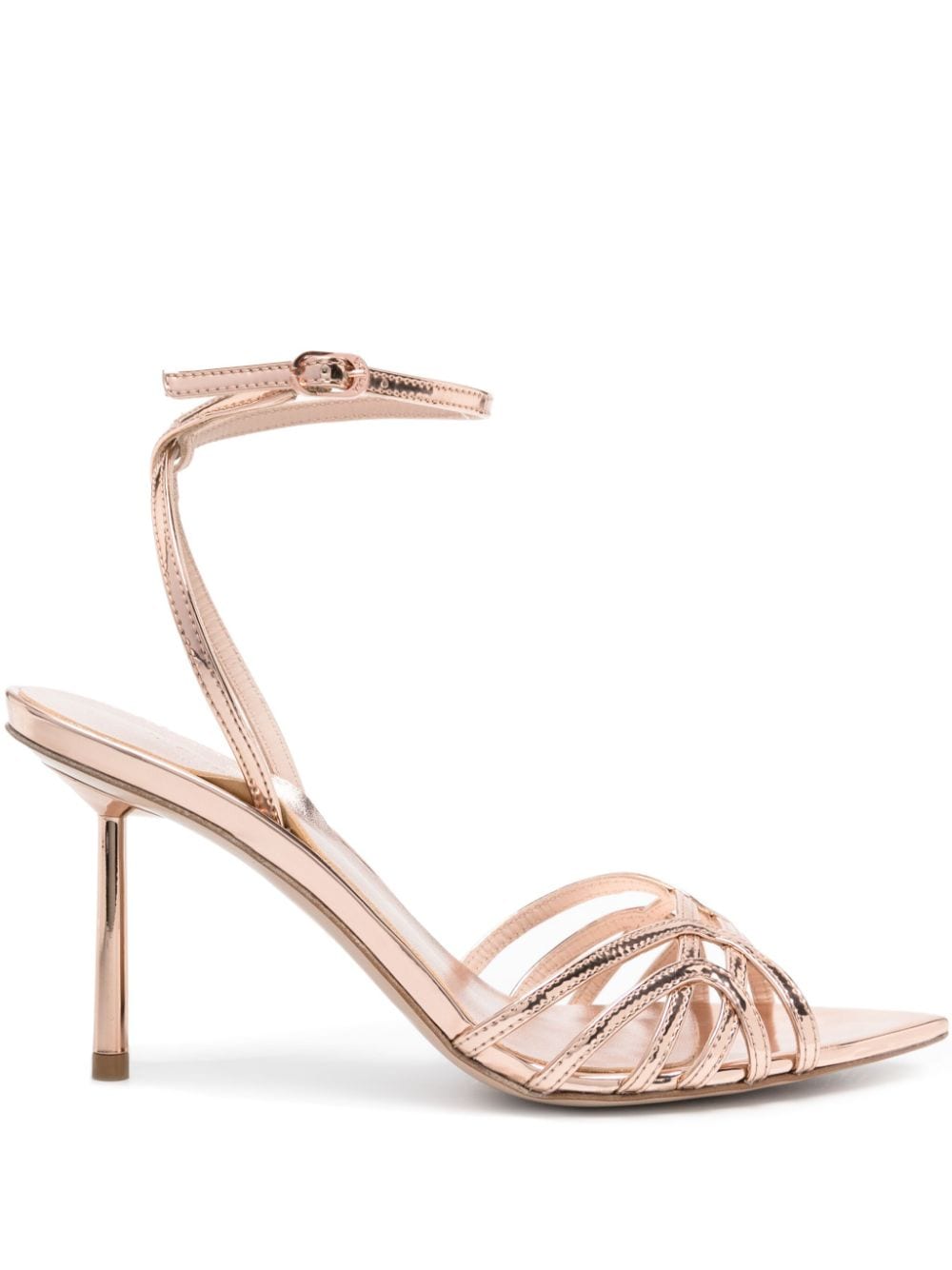 Le Silla Bella 80mm metallic sandals - Pink von Le Silla