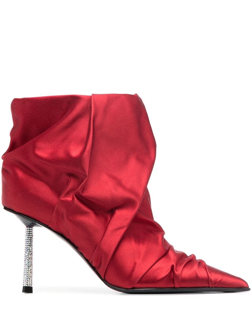 Le Silla Bella 80mm ruched ankle boots - Red von Le Silla