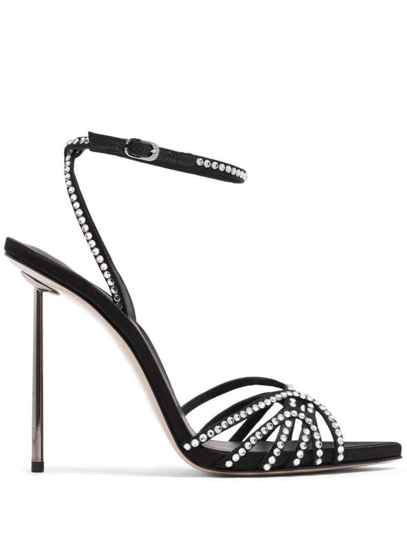 Le Silla Bella Duchess crystal-embellished sandals - Black von Le Silla