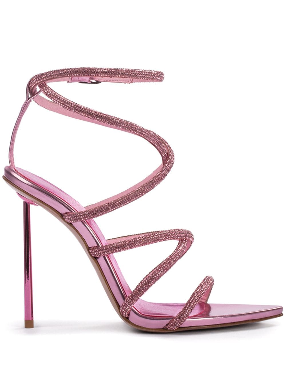 Le Silla Bella crystal-embellished wrap sandals - Pink von Le Silla