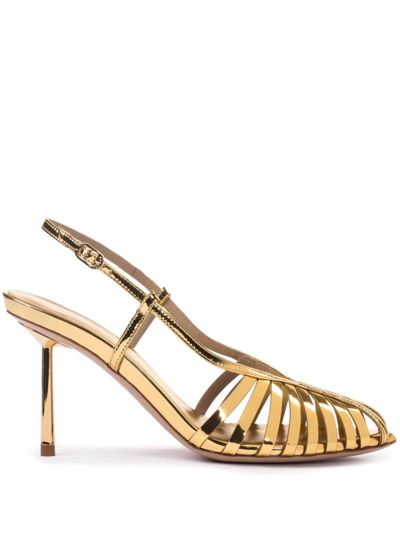 Le Silla Cage 110mm metallic sandals - Gold von Le Silla