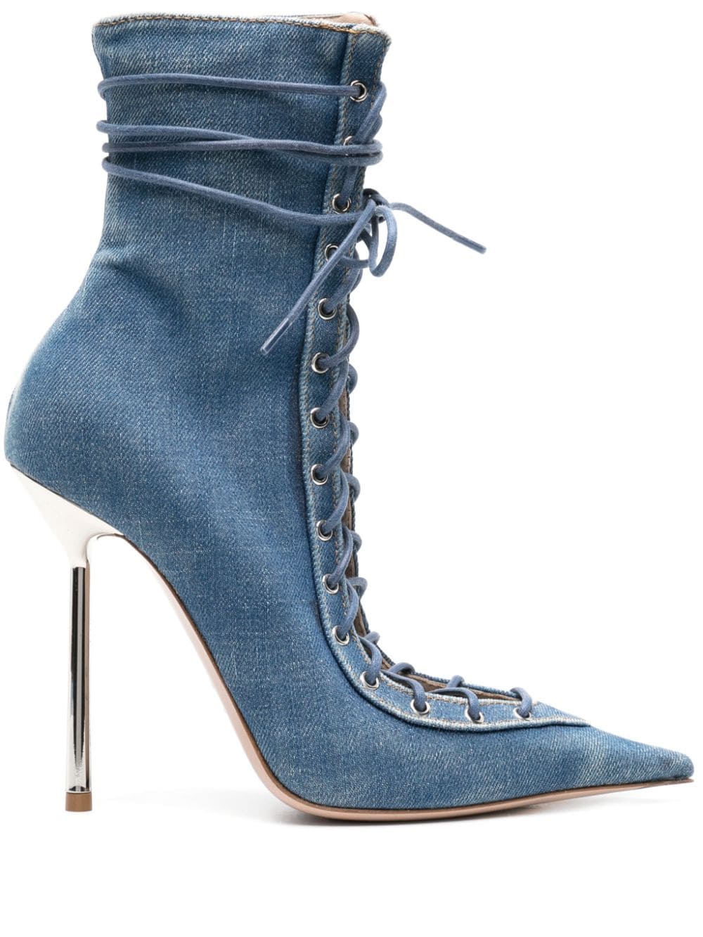 Le Silla Colette 120mm denim ankle boots - Blue von Le Silla