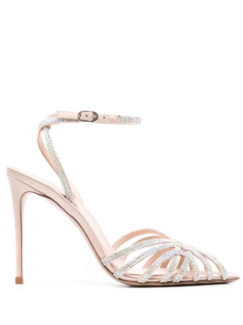 Le Silla Embrace 110mm rhinestoned sandals - Pink von Le Silla