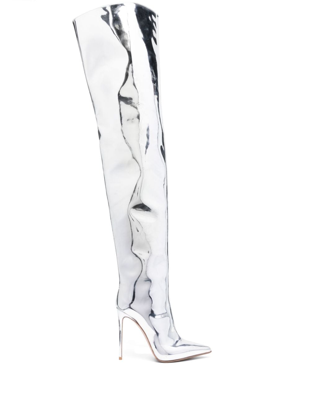 Le Silla Eva 120mm thigh-high boots - Silver von Le Silla