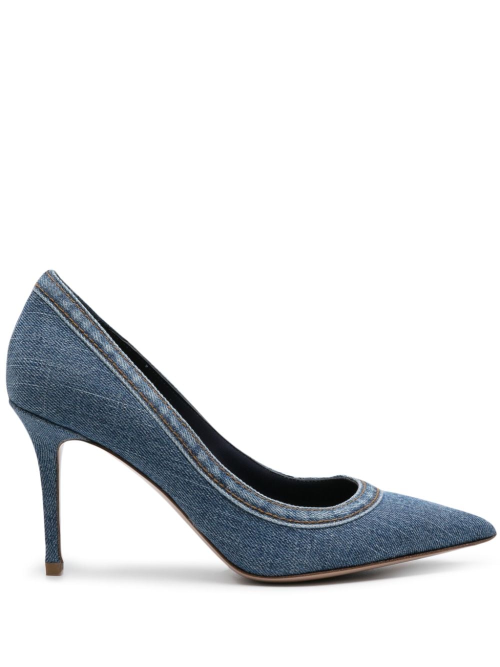 Le Silla Eva 90mm denim pumps - Blue von Le Silla