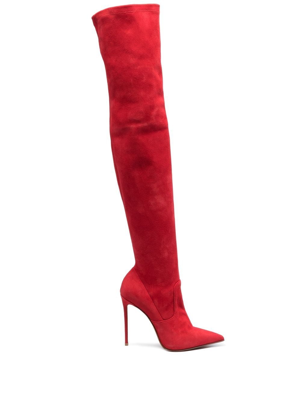 Le Silla Eva stretch suede-leather boots - Red von Le Silla