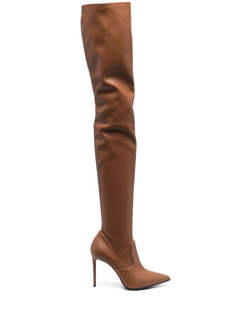 Le Silla Eva thigh-high 100mm boots - Brown von Le Silla