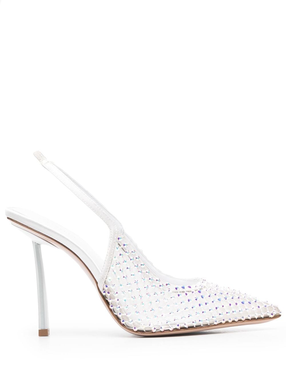 Le Silla Gilda 100mm crystal-embellished pumps - Blue von Le Silla