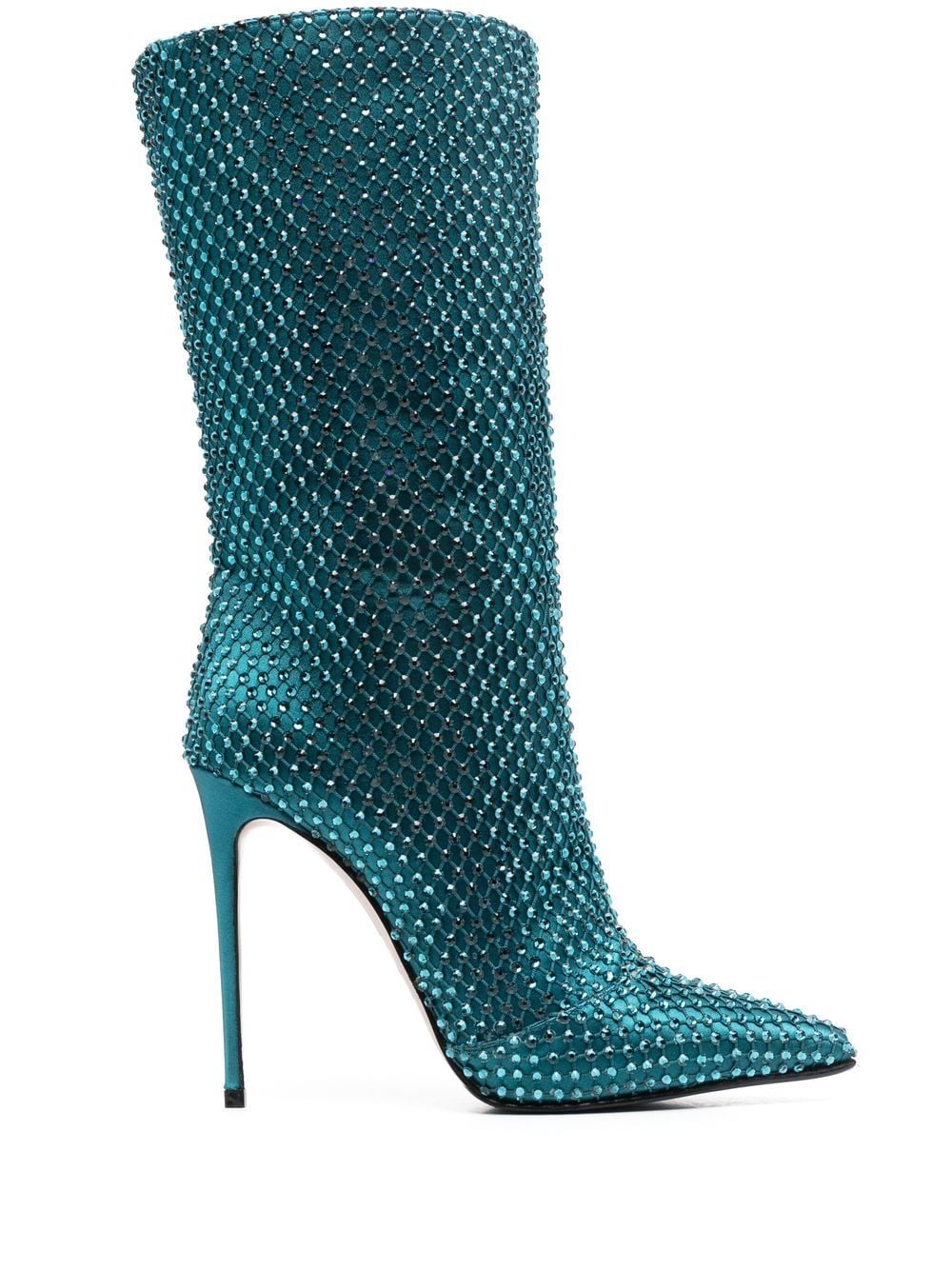 Le Silla Gilda 120mm crystal-embellished boots - Blue von Le Silla