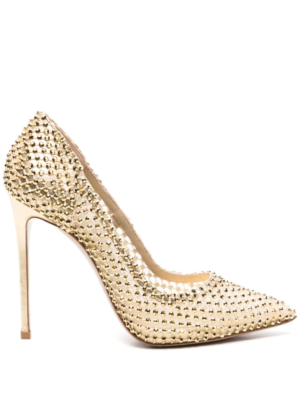 Le Silla Gilda 120mm crystal pumps - Gold von Le Silla