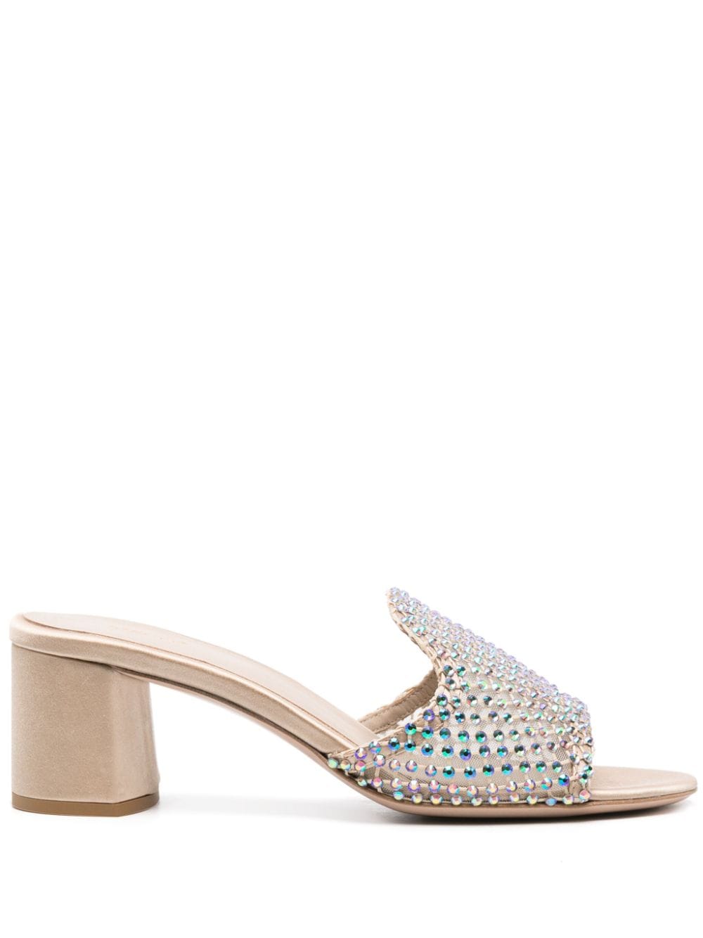 Le Silla Gilda 60mm crystal-embellished mules - Gold von Le Silla