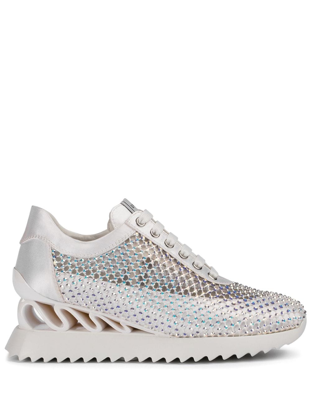 Le Silla Gilda 60mm crystal-embellished sneakers - Silver von Le Silla