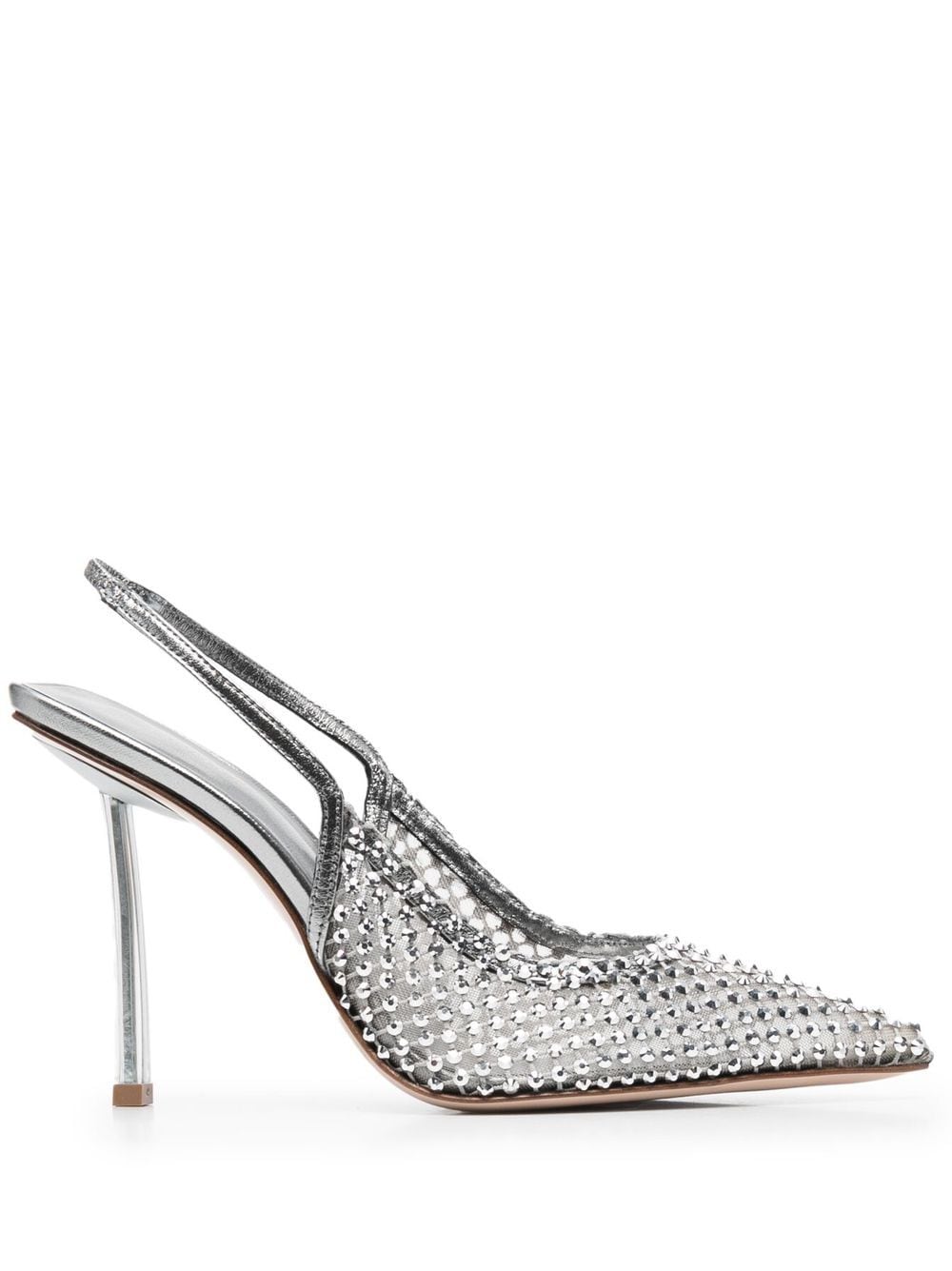 Le Silla Gilda crystal-embellished pumps - Silver von Le Silla