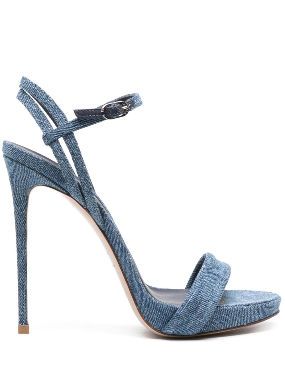 Le Silla Gwen 120mm denim sandals - Blue von Le Silla