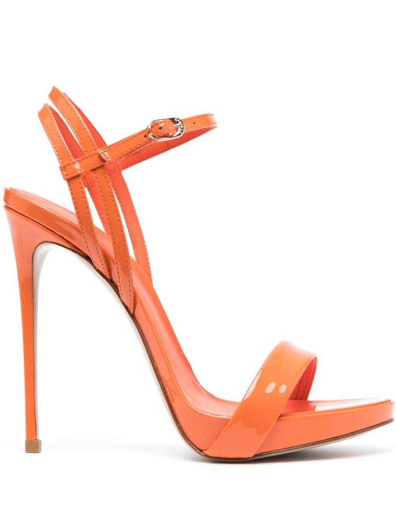 Le Silla Gwen 120mm patent leather sandals - Orange von Le Silla