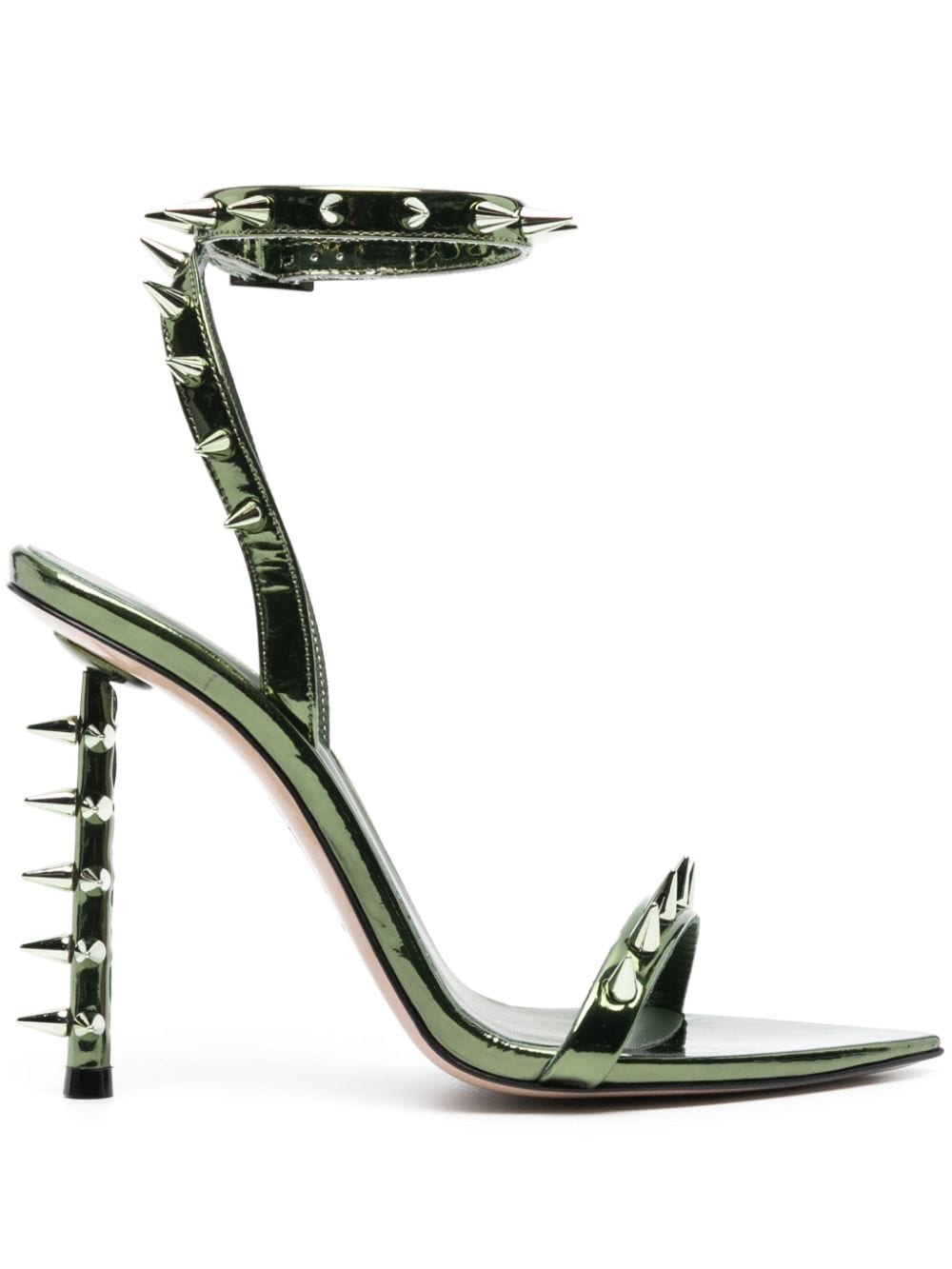 Le Silla Jagger 120mm studded sandals - Green von Le Silla