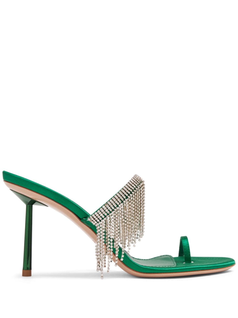 Le Silla Jewels 80mm crystal-embellished sandals - Green von Le Silla