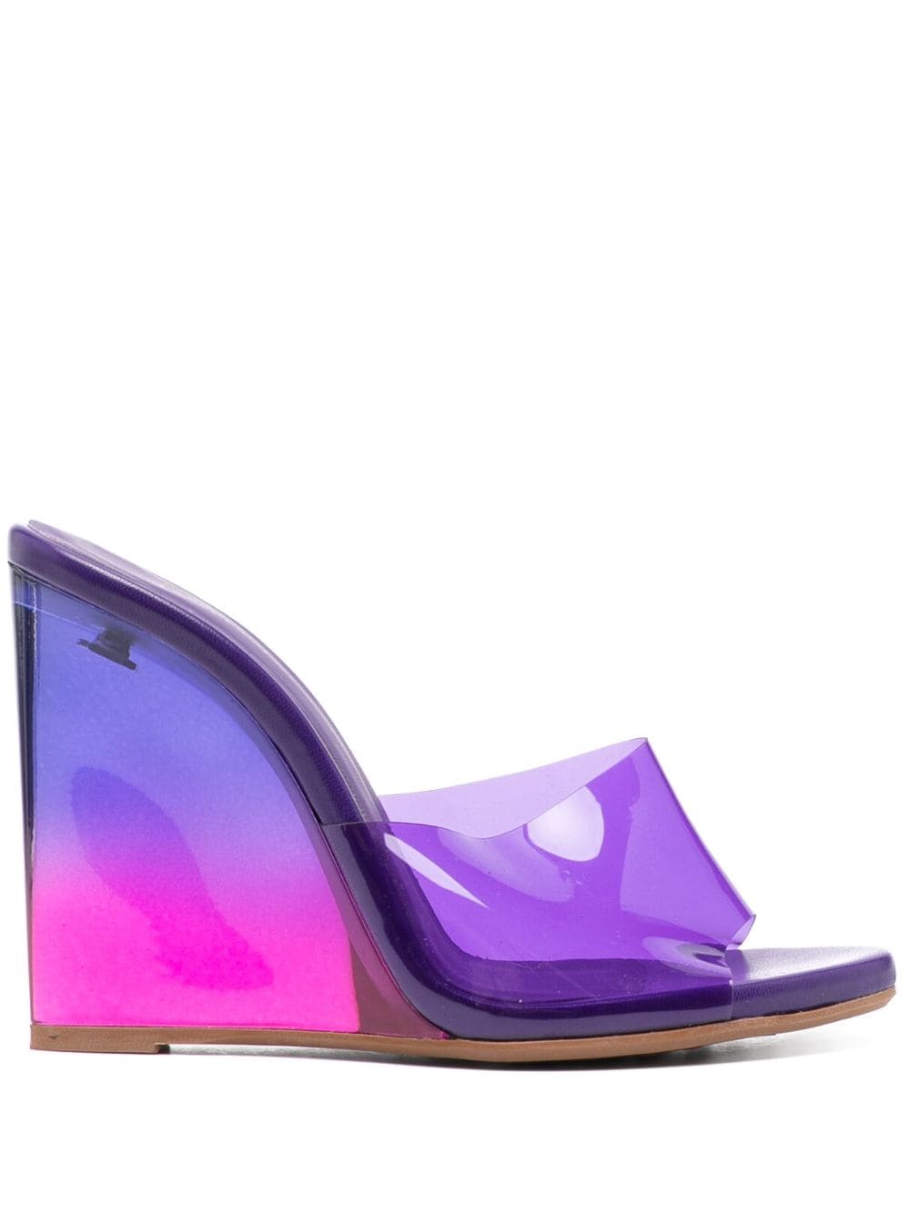 Le Silla Kira 110mm wedge mules - Purple von Le Silla