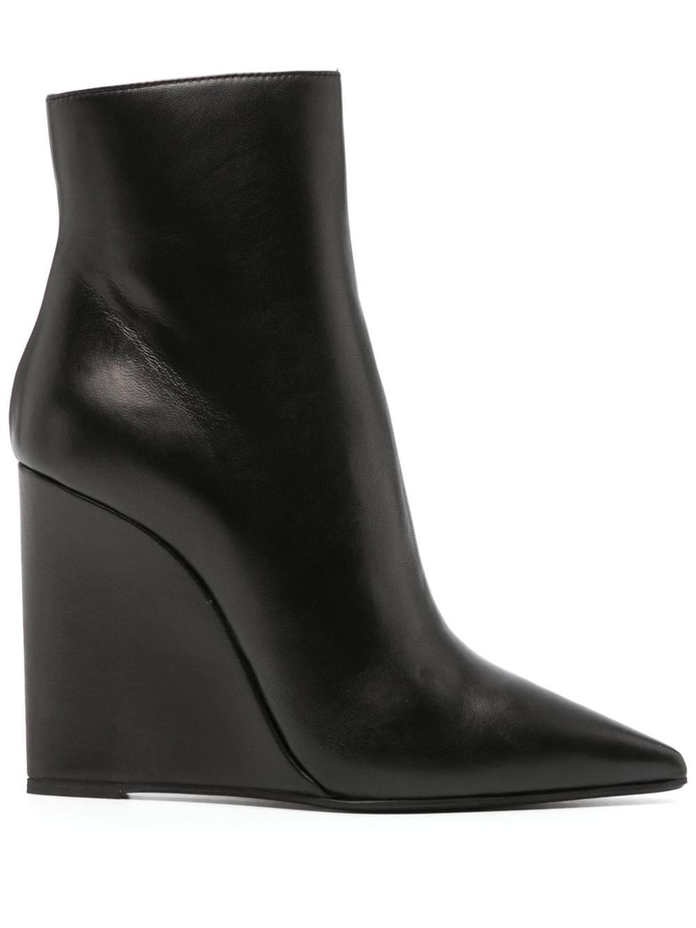 Le Silla Kira 120mm wedge leather boots - Black von Le Silla