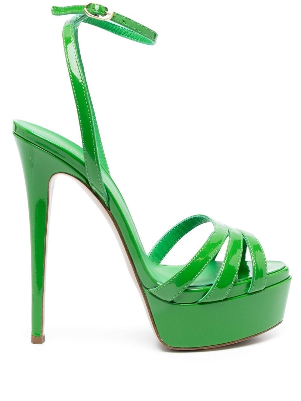 Le Silla Lola 140mm patent leather sandals - Green von Le Silla
