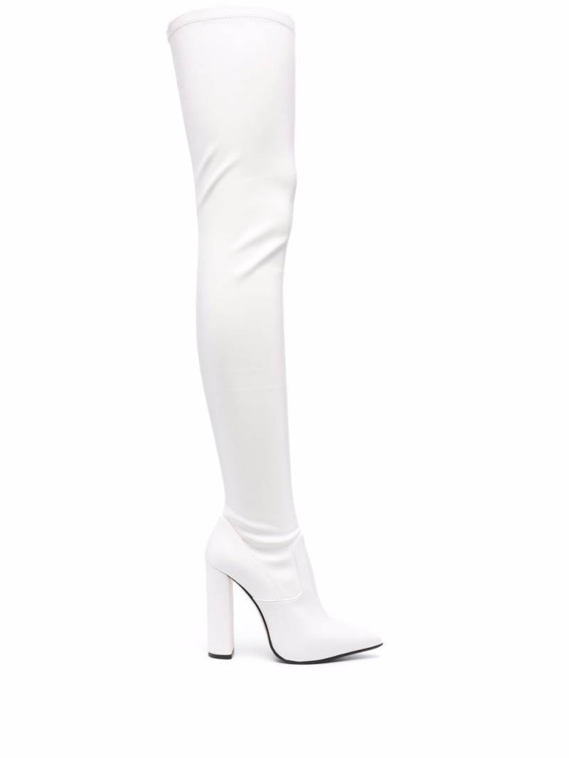 Le Silla Megan thigh-high boots - White von Le Silla