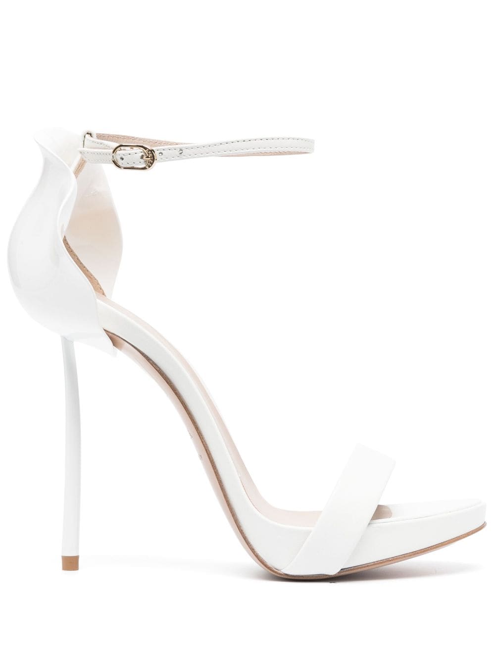 Le Silla Petalo 100mm leather sandals - White von Le Silla