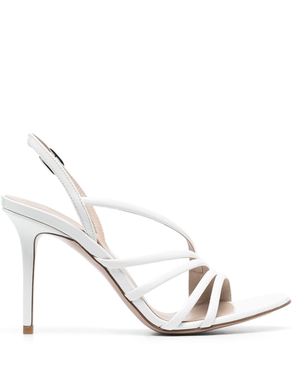 Le Silla Scarlet 105mm leather sandals - White von Le Silla