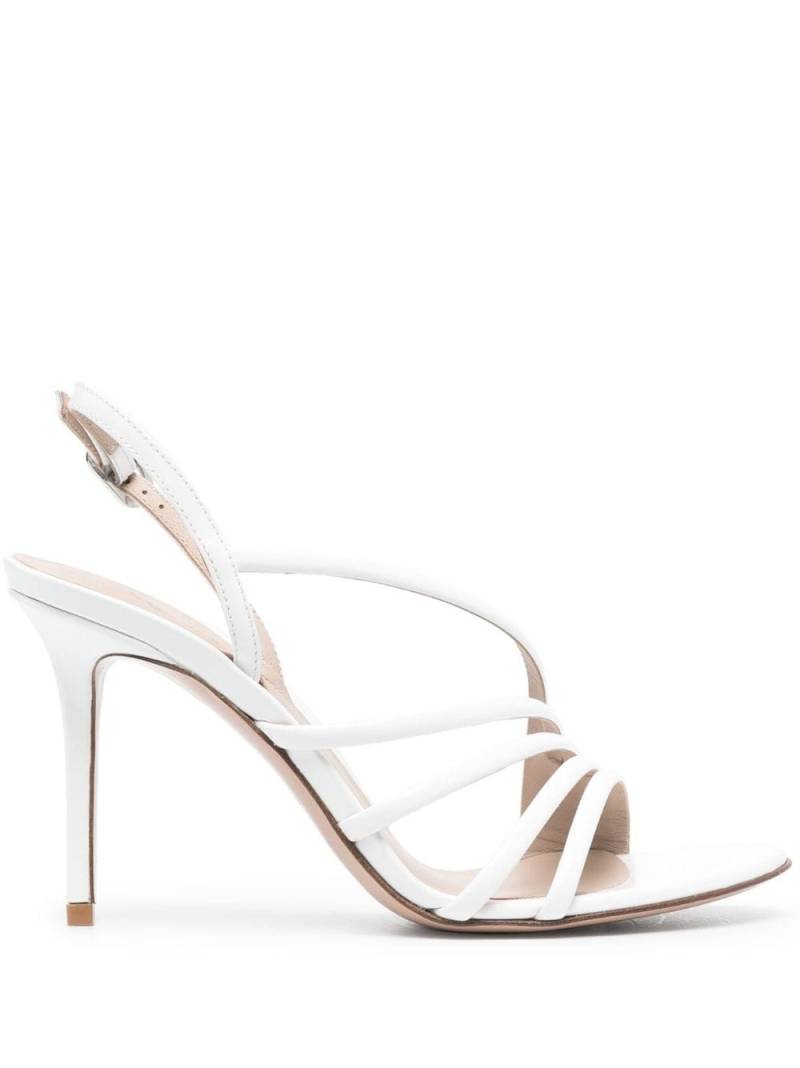 Le Silla Scarlet 105mm leather sandals - White von Le Silla