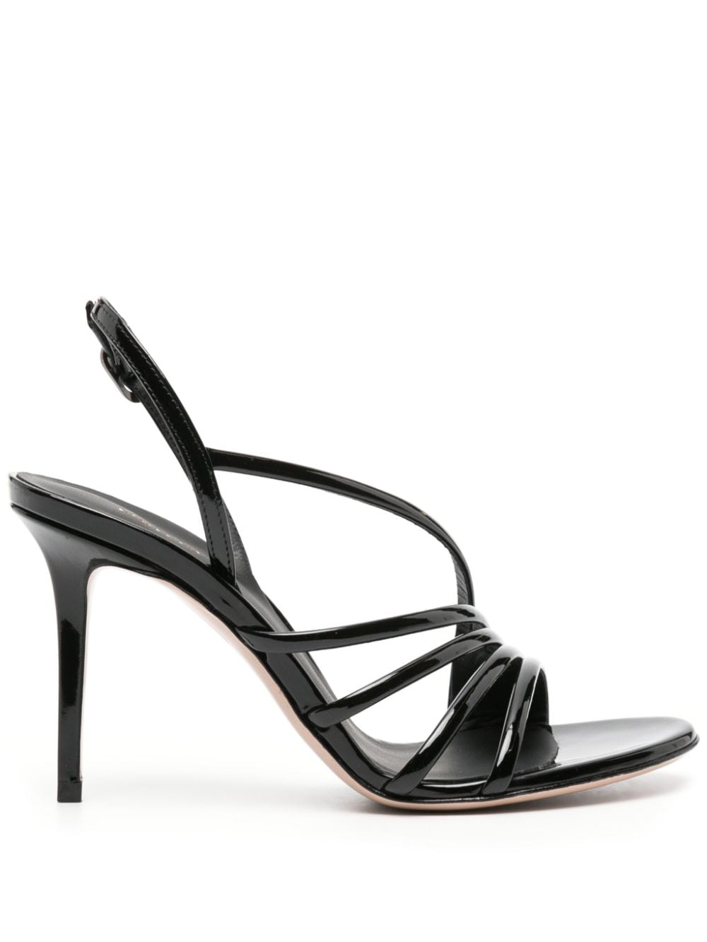 Le Silla Scarlet 105mm patent-leather sandals - Black von Le Silla