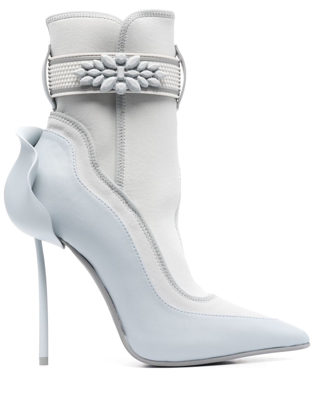 Le Silla Snorkeling 120mm gem-embellished ankle boots - Blue von Le Silla