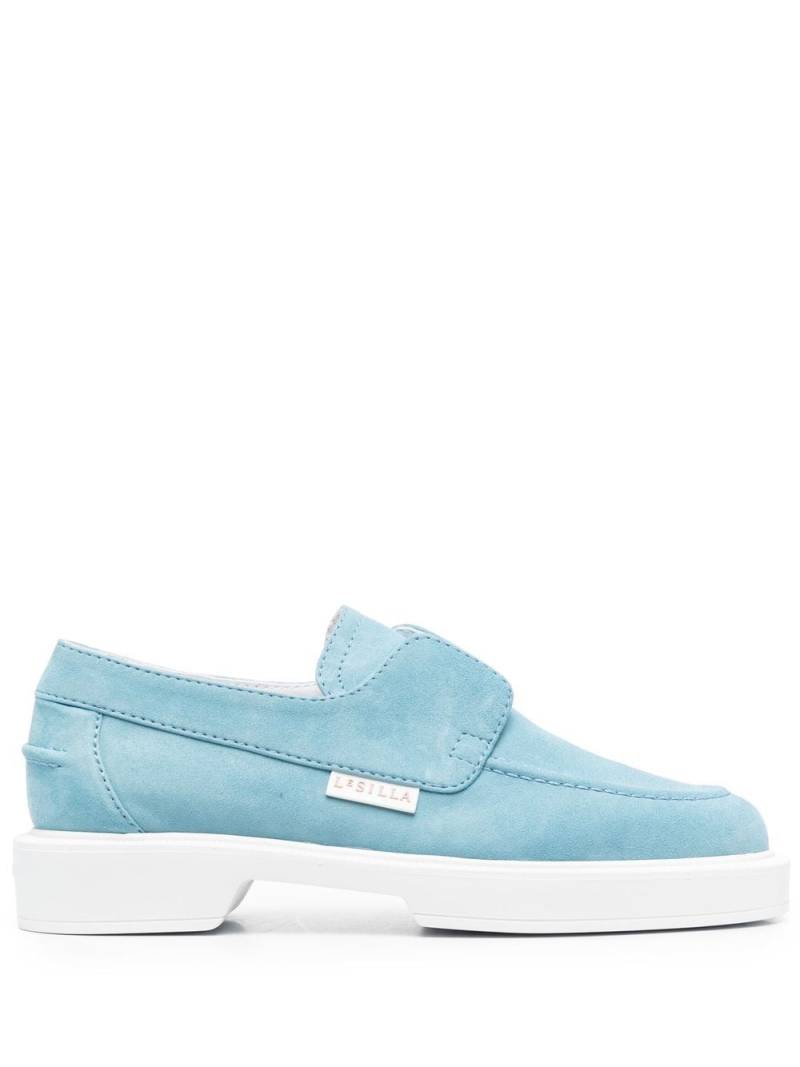 Le Silla Yacht slip-on leather loafers - Blue von Le Silla