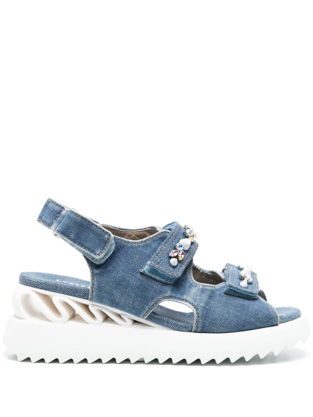 Le Silla Yui denim sandals - Blue von Le Silla