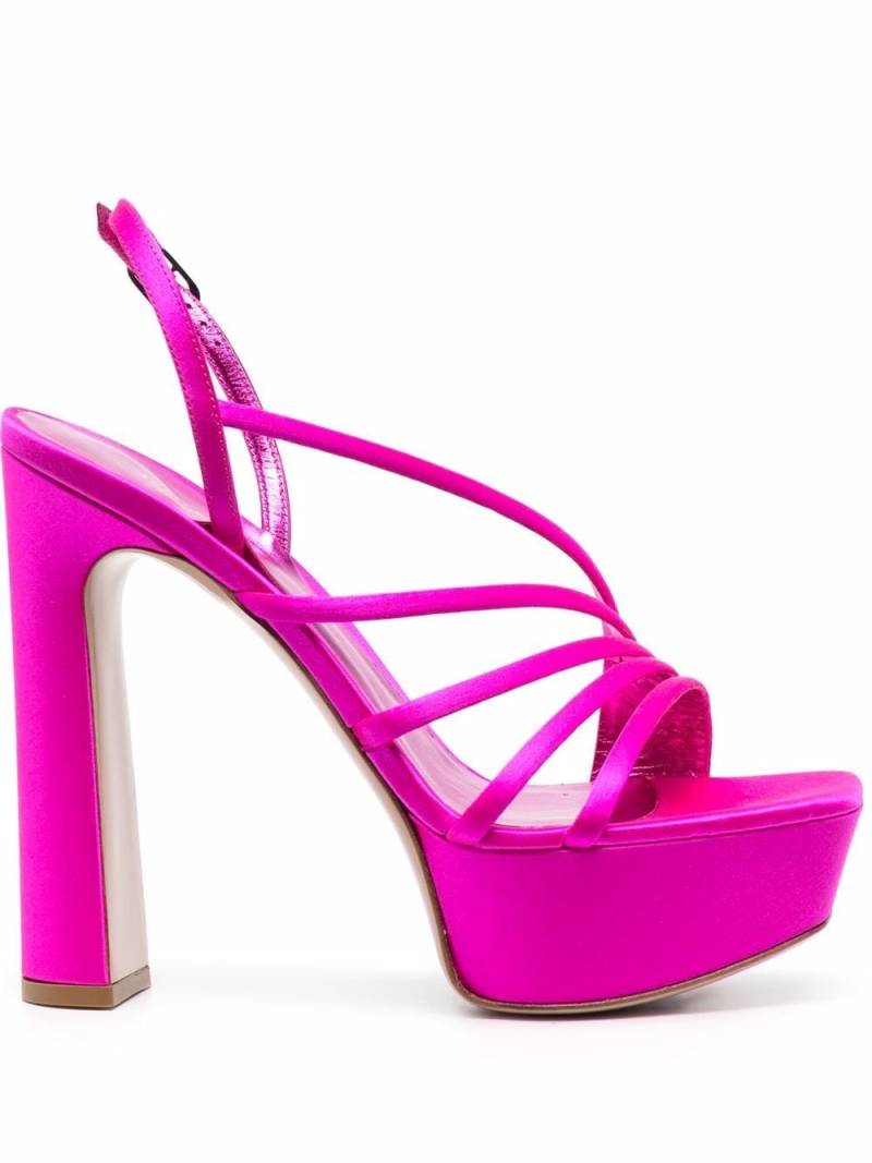 Le Silla asymmetric platform sandals - Pink von Le Silla