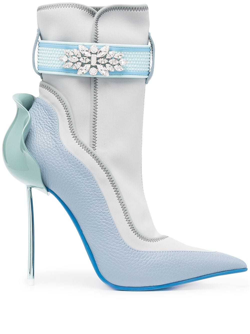 Le Silla crystal-embellished ankle boots - Blue von Le Silla