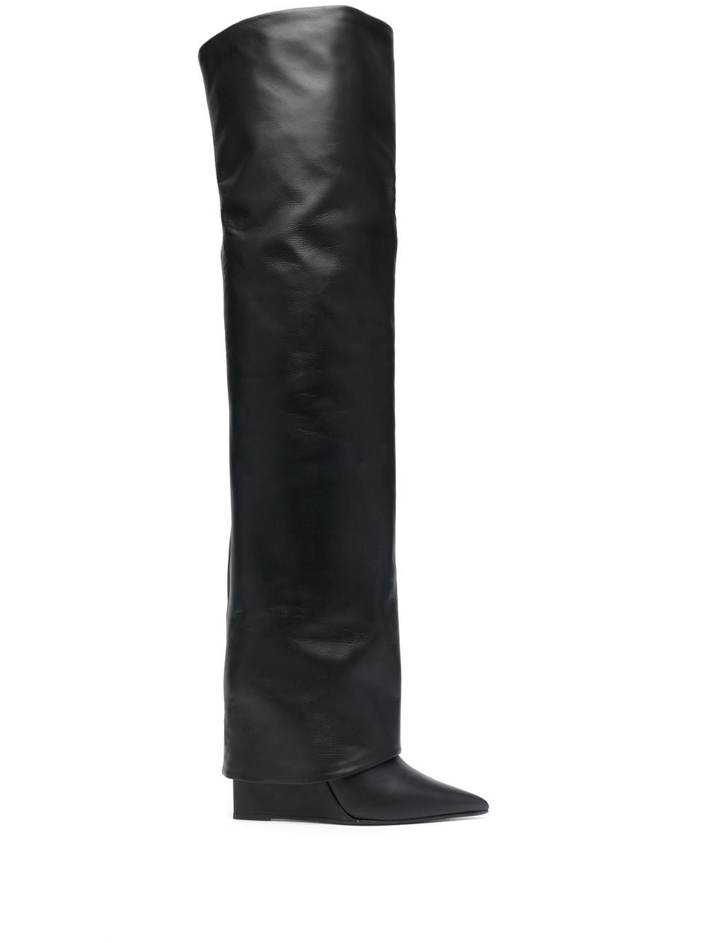 Le Silla foldover-top knee-length 125mm boots - Black von Le Silla