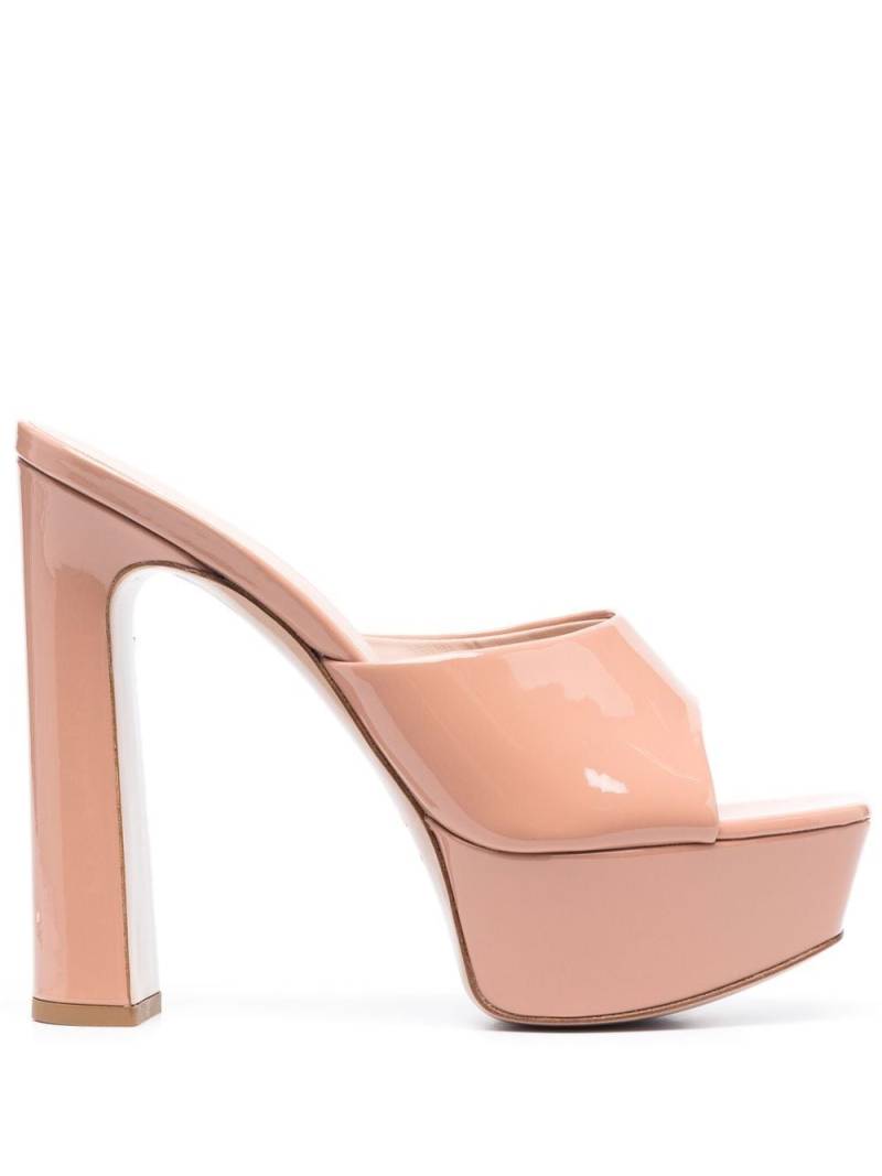 Le Silla patent leather platform sandals - Neutrals von Le Silla