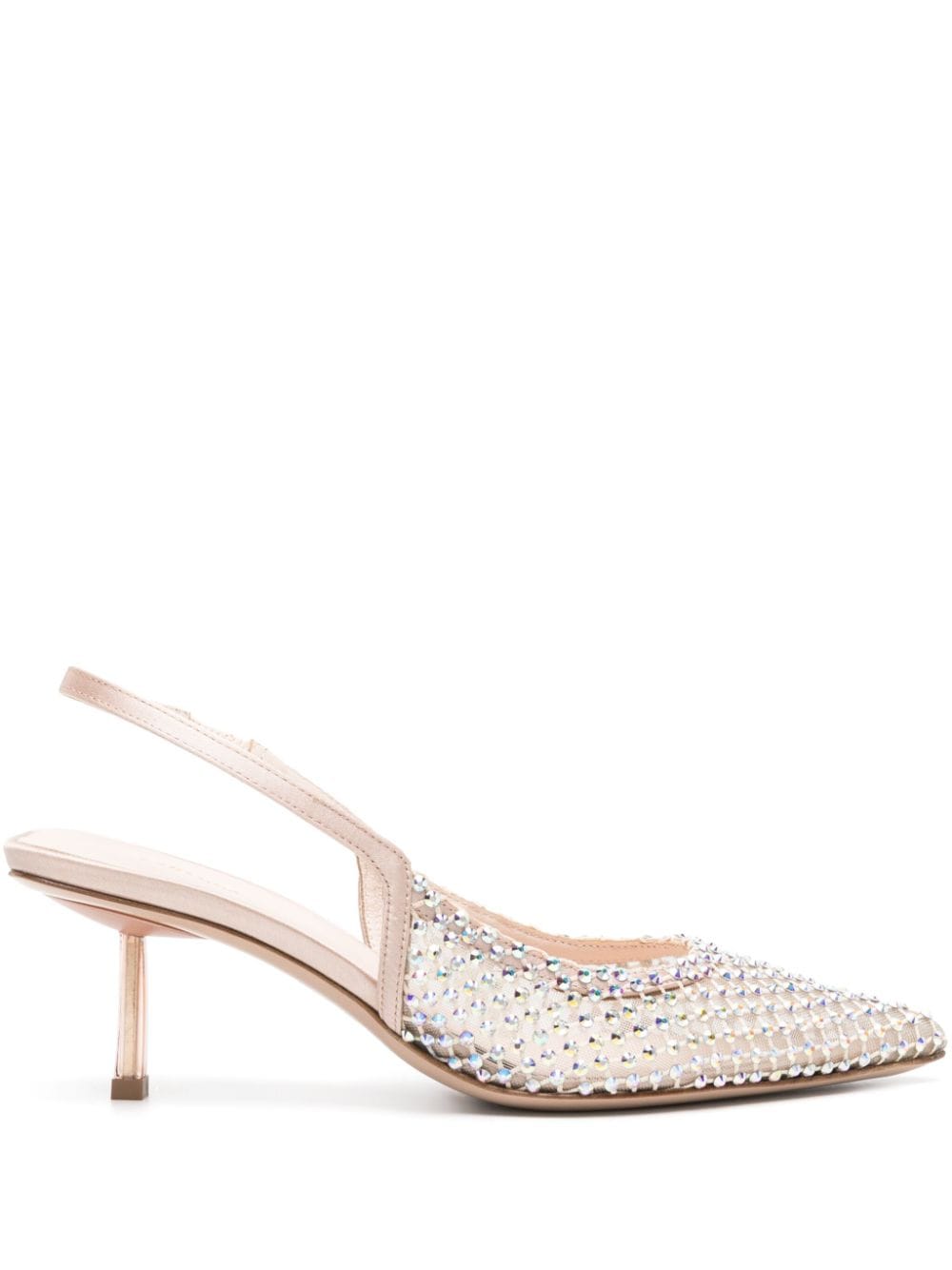 Le Silla rhinestone-embellished mesh pumps - Pink von Le Silla