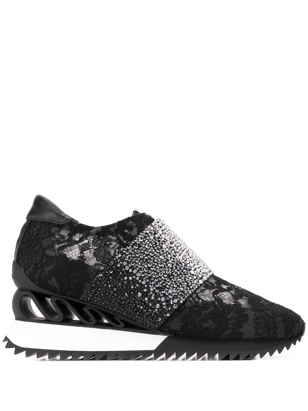 Le Silla rhinestone embellished sneakers - Black von Le Silla