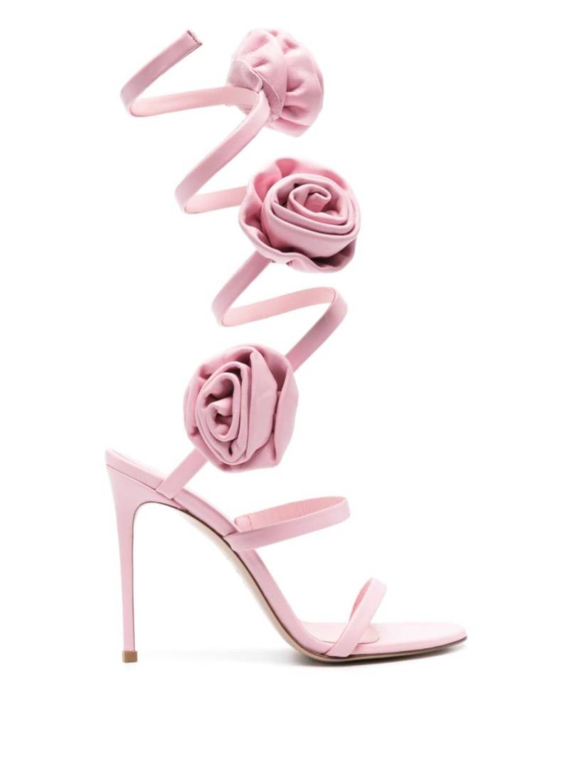 Le Silla rose-appliqué spiral sandals - Pink von Le Silla