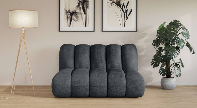 LeGer Home by Lena Gercke 2-Sitzer »Priya Designersofa, moderne Steppung, auch in Bouclé«, gemütlich und modern, B/T/H: 155/108/84 cm von LeGer Home by Lena Gercke