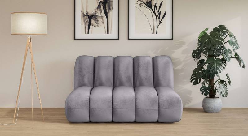 LeGer Home by Lena Gercke 2-Sitzer »Priya Designersofa, moderne Steppung, auch in Bouclé«, gemütlich und modern, B/T/H: 155/108/84 cm von LeGer Home by Lena Gercke