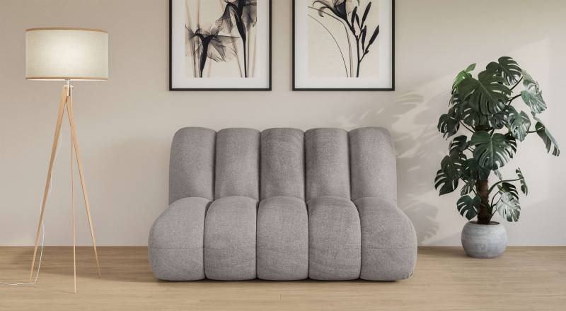 LeGer Home by Lena Gercke 2-Sitzer »Priya Designersofa, moderne Steppung, auch in Bouclé«, gemütlich und modern, B/T/H: 155/108/84 cm von LeGer Home by Lena Gercke