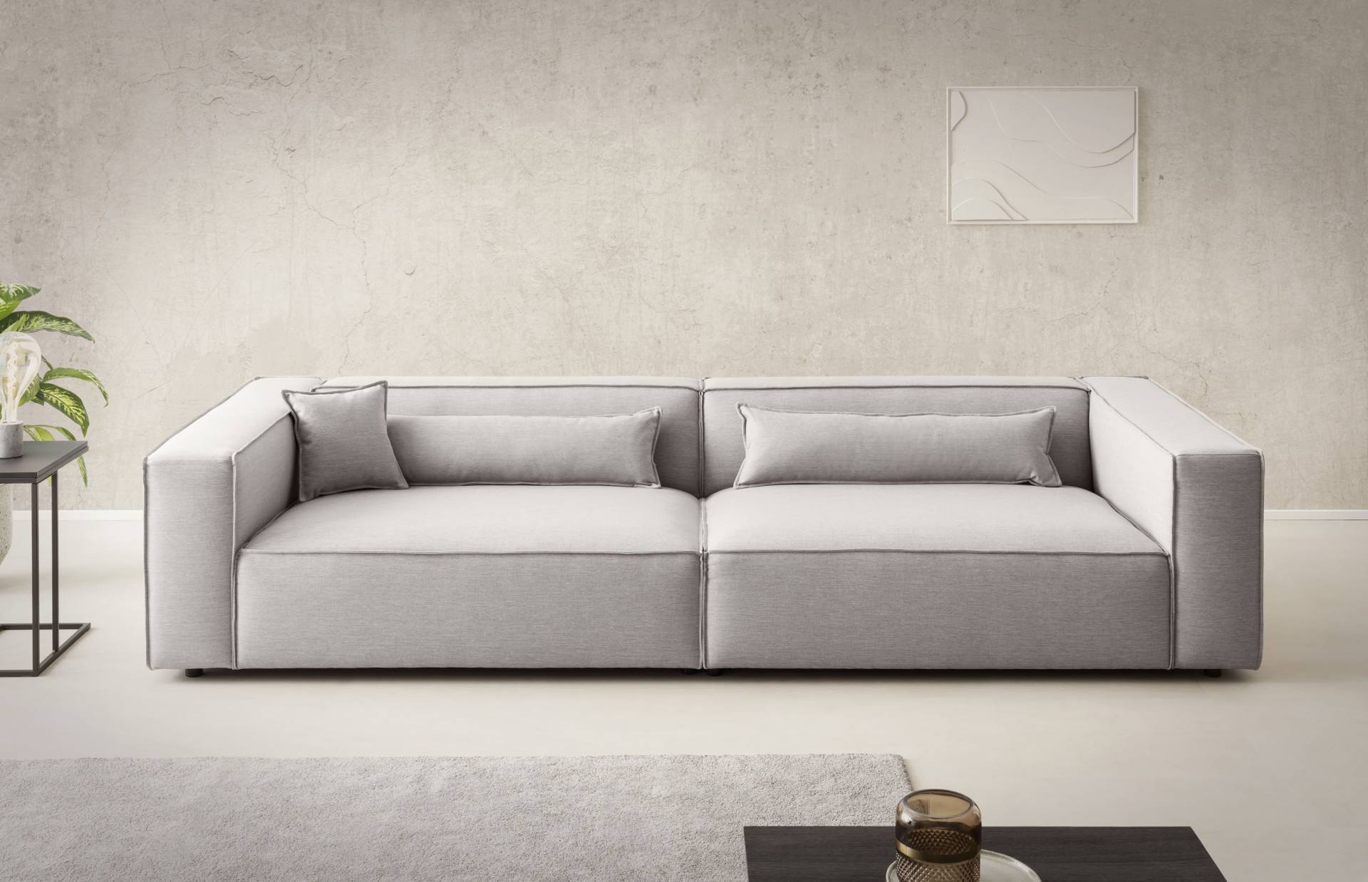 LeGer Home by Lena Gercke 3-Sitzer »PIARA, XXL Sofa mit Kedernaht, Big-Sofa in Cord oder Leinenoptik«, schwarze Füsse, bequemer Sitzkomfort, extra tiefe Sitzfläche LeGer Home by Lena Gercke 3-Sitzer »PIARA, XXL Sofa mit Kedernaht, Big-Sofa in Cord oder Leinenoptik«, schwarze Füsse, bequemer Sitzkomfort, extra tiefe Sitzfläche von LeGer Home by Lena Gercke