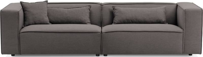 LeGer Home by Lena Gercke 3-Sitzer »PIARA, Couch mit Kedernaht, Sofa in Cord oder Leinenoptik«, schwarze Füsse, bequemer Sitzkomfort von LeGer Home by Lena Gercke