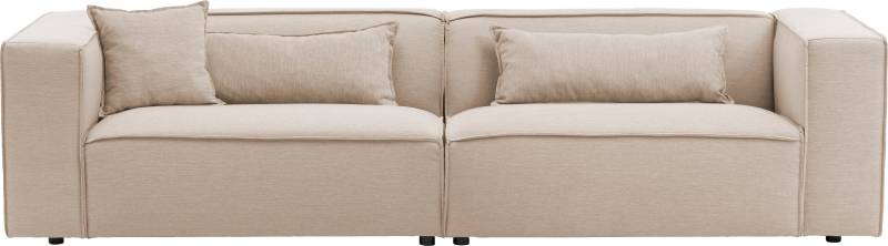 LeGer Home by Lena Gercke 3-Sitzer »PIARA, Couch mit Kedernaht, Sofa in Cord oder Leinenoptik«, schwarze Füsse, bequemer Sitzkomfort von LeGer Home by Lena Gercke