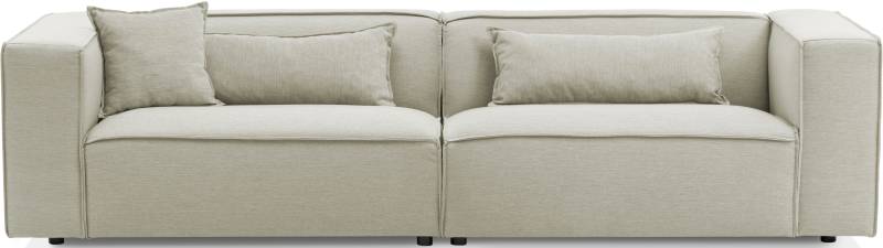 LeGer Home by Lena Gercke 3-Sitzer »PIARA, Couch mit Kedernaht, Sofa in Cord oder Leinenoptik«, schwarze Füsse, bequemer Sitzkomfort von LeGer Home by Lena Gercke